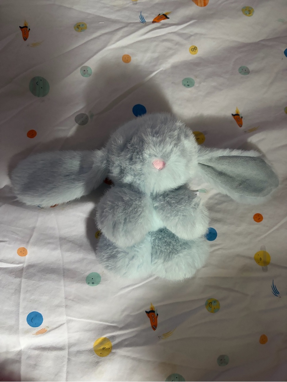 Plush Light Blue Bunny Stuffed Animal - Soft Snuggle Toy